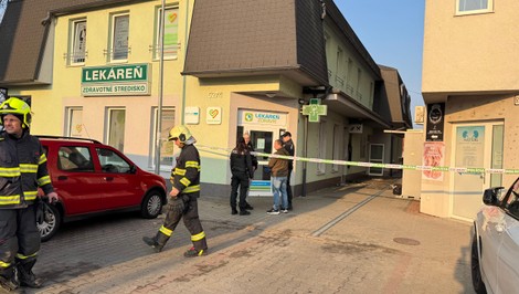 Výbuch bankomatu v Malackách: Zdravotné stredisko v plameňoch, páchatelia na úteku