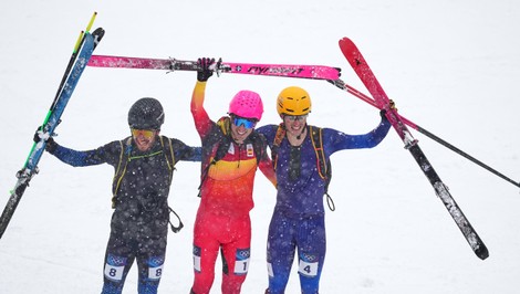 Historicky prvými olympijskými víťazmi v skialpinizme Španiel a Švajčiarka