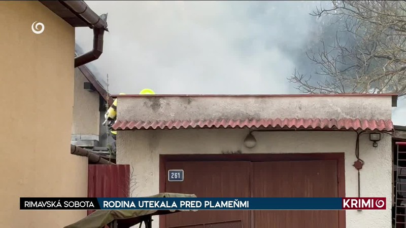 RODINA UTEKALA PRED PLAMEŇMI