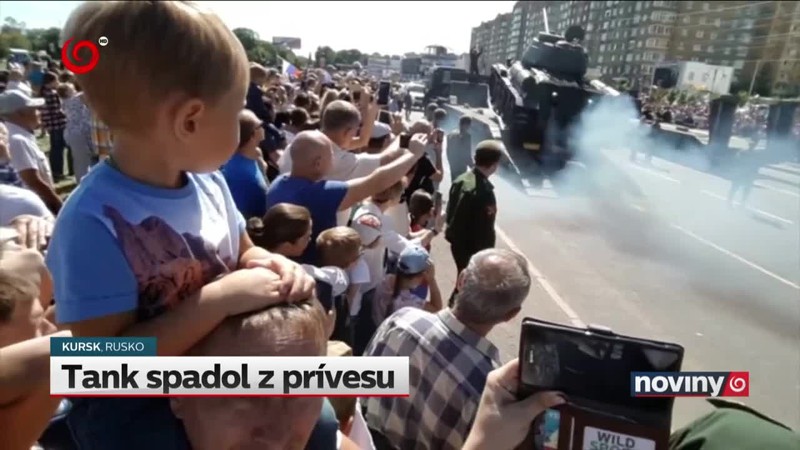 Tank spadol z prívesu