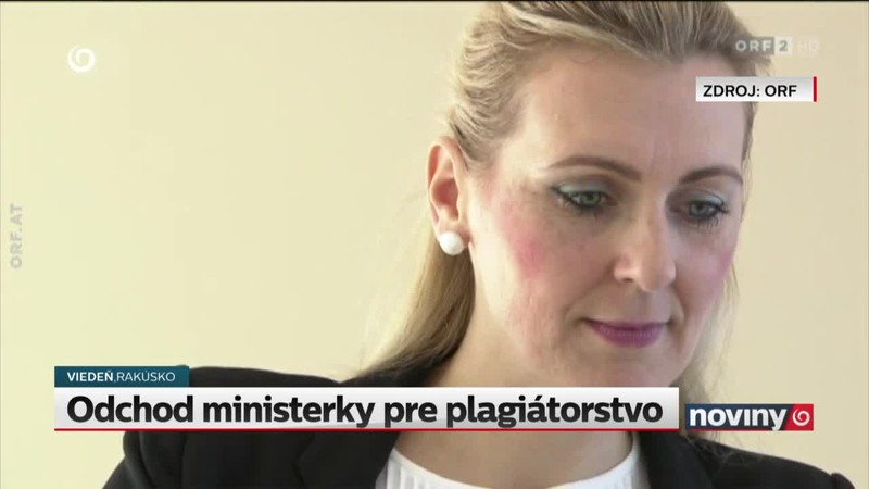 Odchod ministerky pre plagiátorstvo
