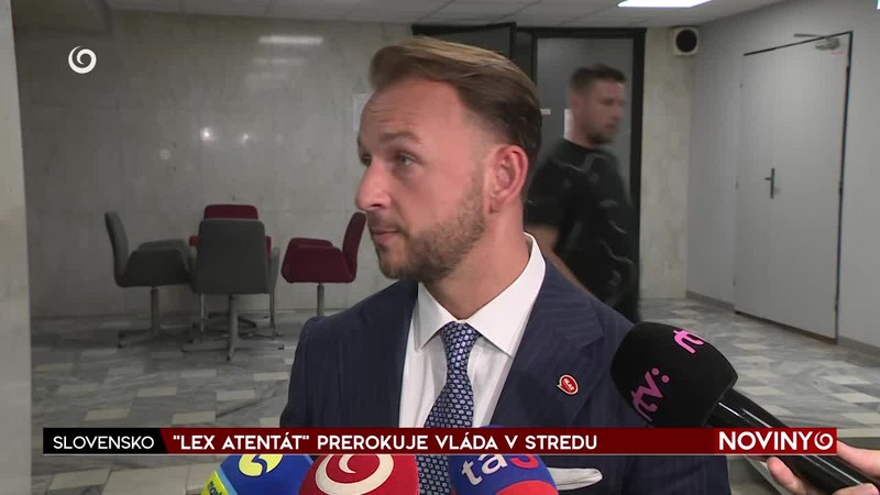"LEX ATENTÁT" PREROKUJE VLÁDA V STREDU