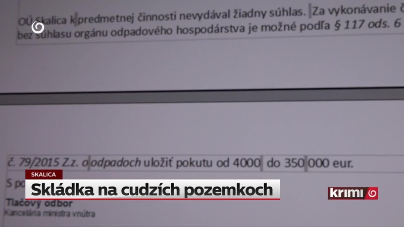 Skládka na cudzích pozemkoch