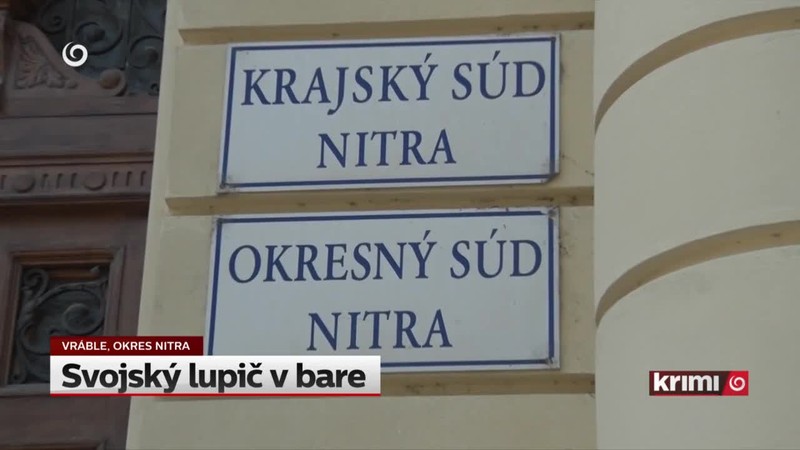 Svojský lupič v bare