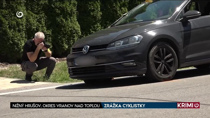 ZRÁŽKA CYKLISTKY