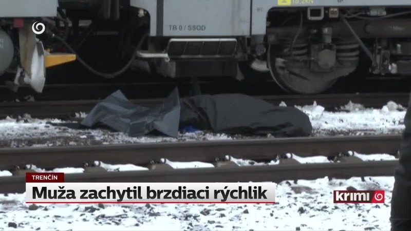 Muža zachytil brzdiaci rýchlik