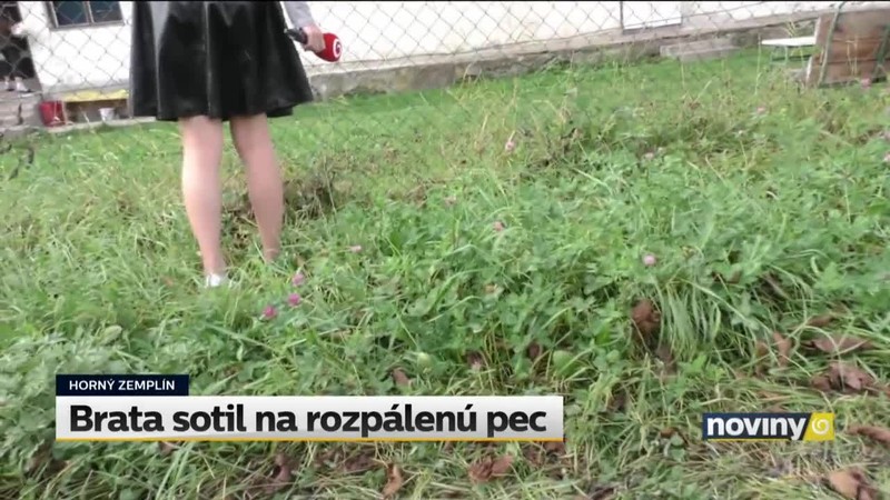 Brata sotil na rozpálenú pec