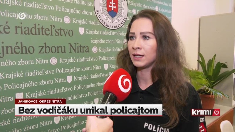 Bez vodičáku unikal policajtom
