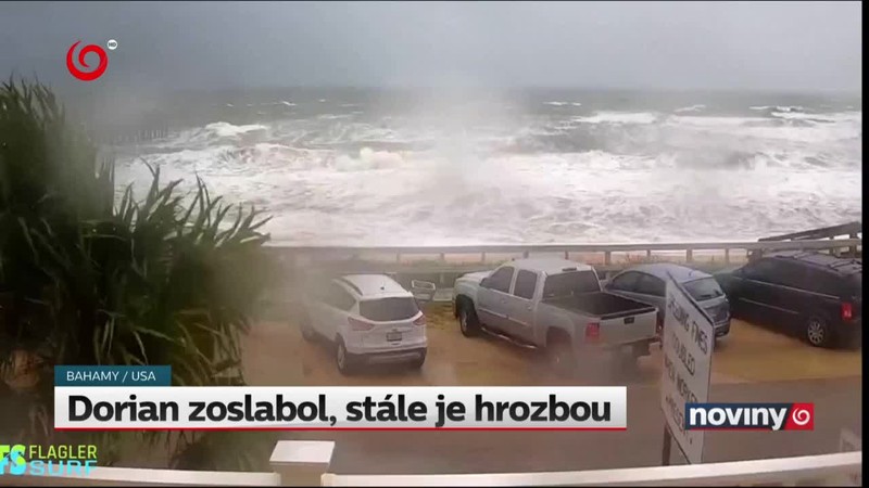 Dorian zoslabol, stále je hrozbou