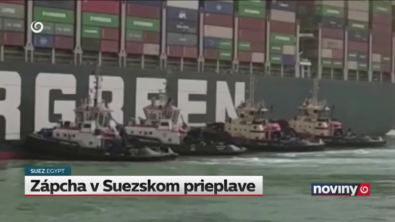 Zápcha v Suezskom prieplave