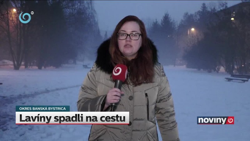 Lavíny spadli na cestu