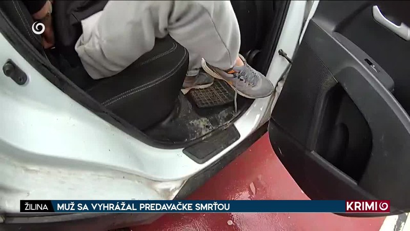 MUŽ SA VYHRÁŽAL PREDAVAČKE SMRŤOU