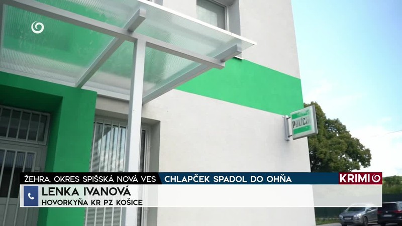 CHLAPČEK SPADOL DO OHŇA