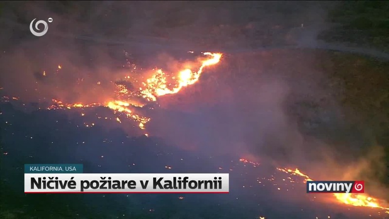 Ničivé požiare v Kalifornii