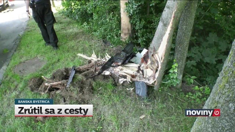 Zrútil sa z cesty