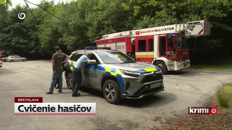 Cvičenie hasičov
