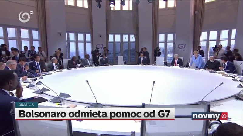 Bolsonaro odmieta pomoc od G7