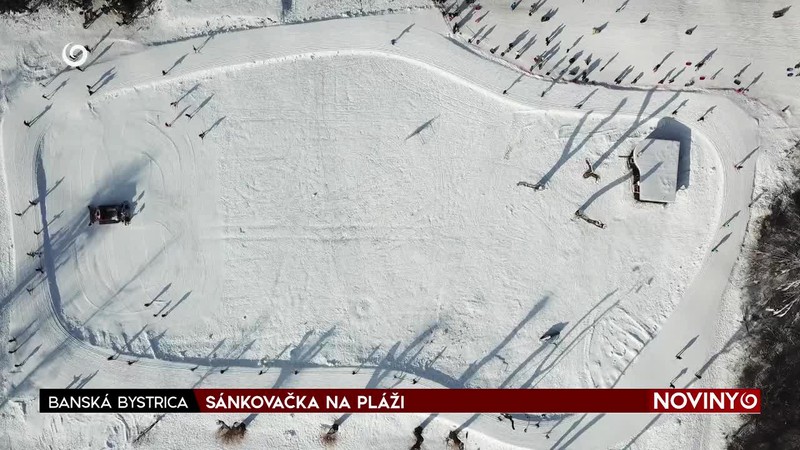 SÁNKOVAČKA NA PLÁŽI