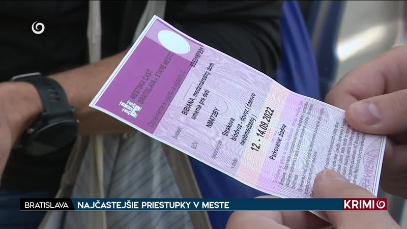 NAJČASTEJŠIE PRIESTUPKY V MESTE
