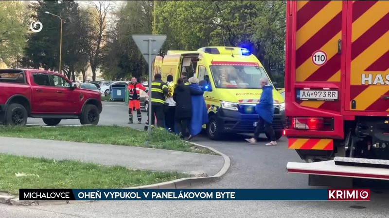 OHEŇ VYPUKOL V PANELÁKOVOM BYTE