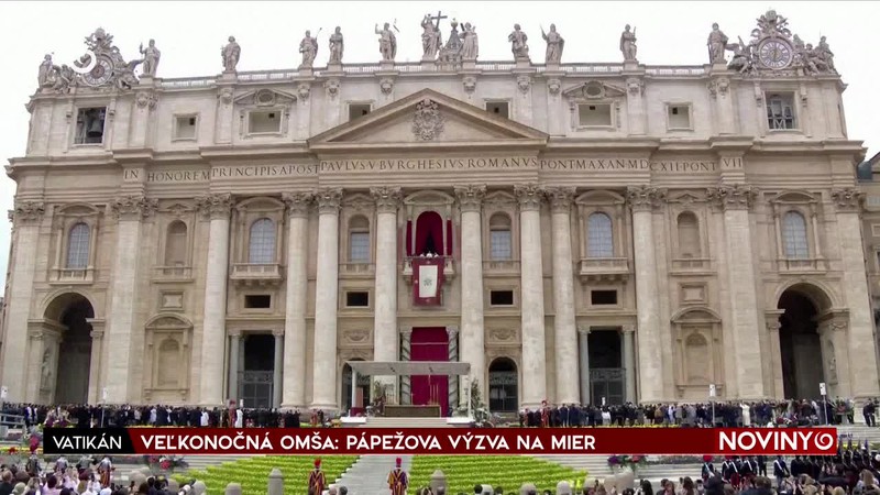 VEĽKONOČNÁ OMŠA: PÁPEŽOVA VÝZVA NA MIER