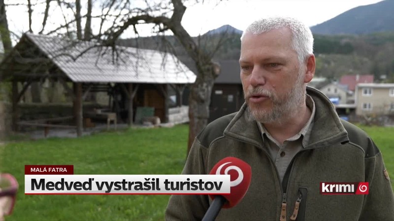 Medveď vystrašil turistov
