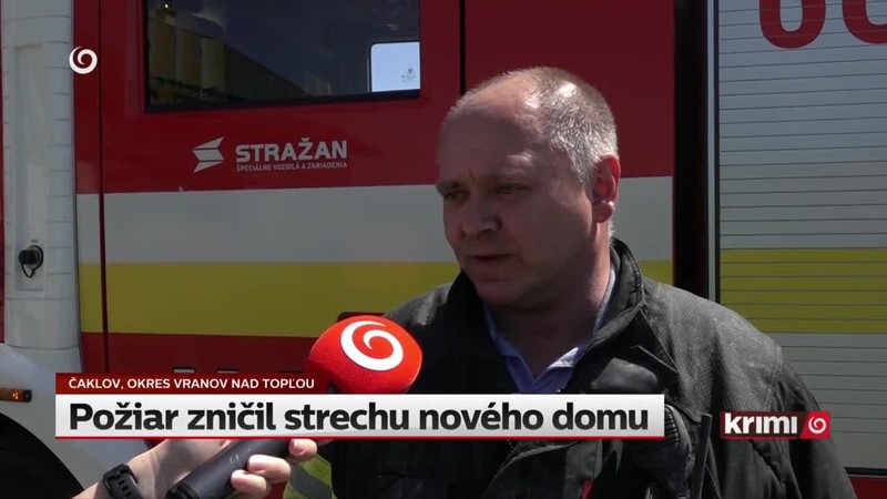 Požiar zničil strechu nového domu