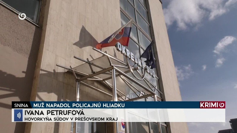 MUŽ NAPADOL POLICAJNÚ HLIADKU