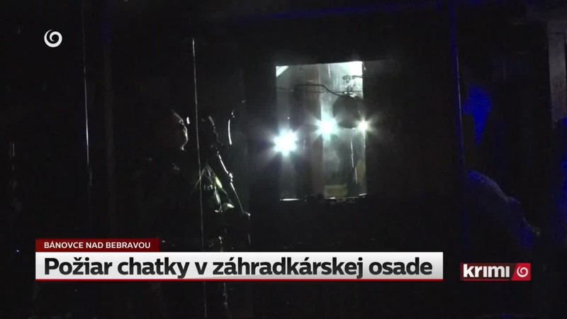 Požiar chatky v záhradkárskej osade