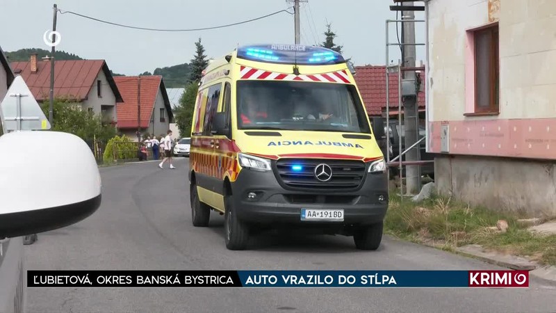 AUTO VRAZILO DO STĹPA