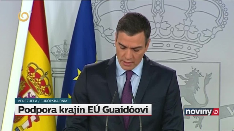 Podpora krajín EÚ Guaidóovi