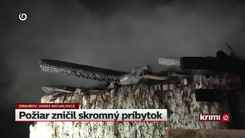 Požiar zničil skromný príbytok