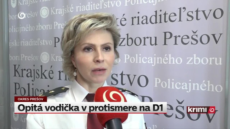 Opitá vodička v protismere na D1