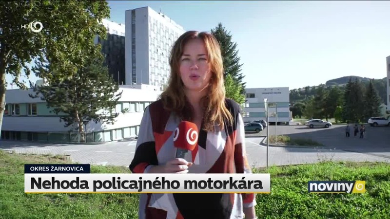 Nehoda policajného motorkára