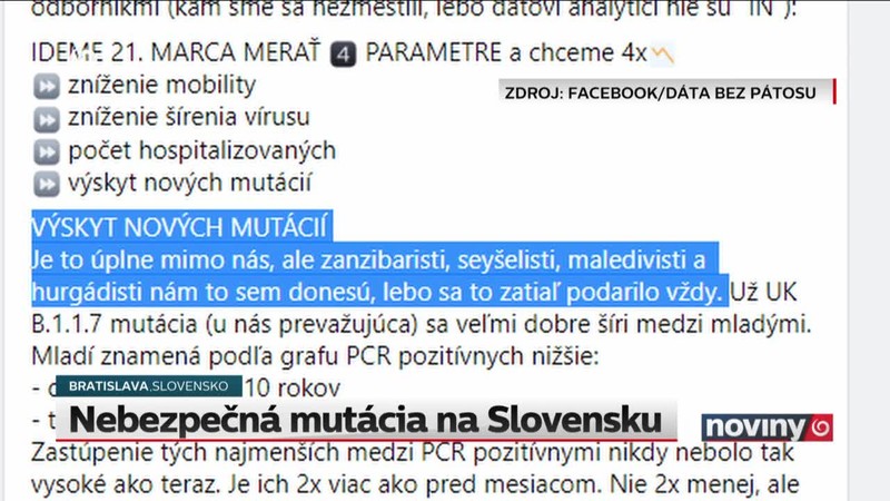 Nebezpečná mutácia na Slovensku