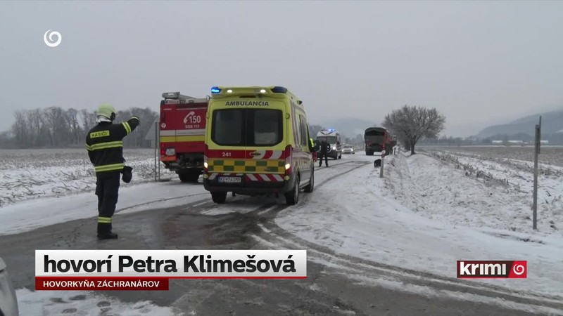 Zrážka auta s vojenským nákladiakom