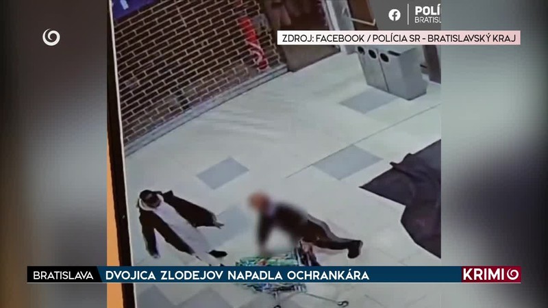 DVOJICA ZLODEJOV NAPADLA OCHRANKÁRA