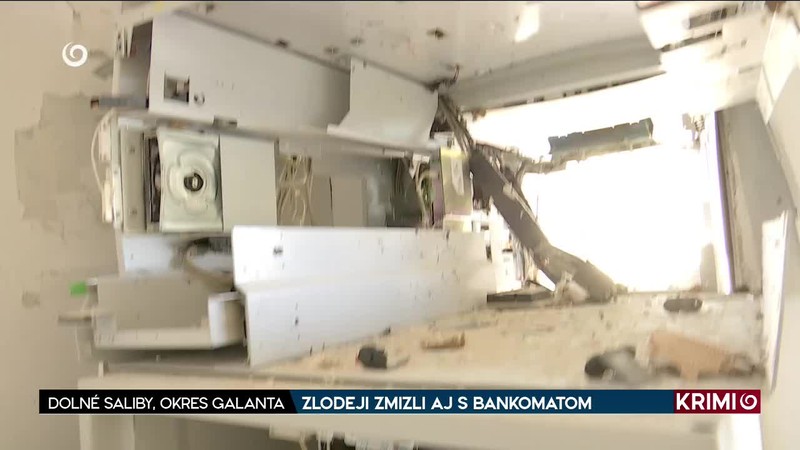 ZLODEJI ZMIZLI AJ S BANKOMATO
