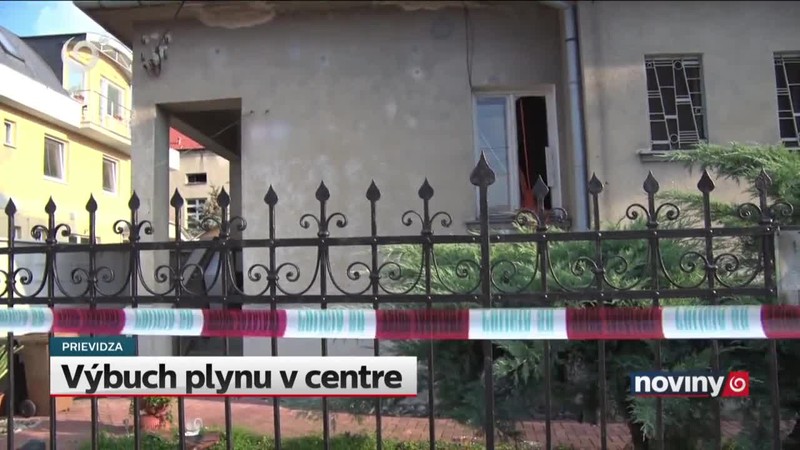 Výbuch plynu v centre