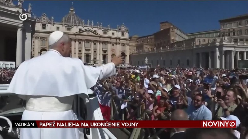 PÁPEŽ NALIEHA NA UKONČENIE VOJNY