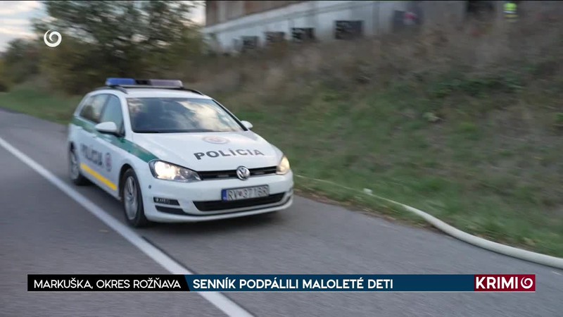 SENNÍK PODPÁLILI MALOLETÉ DETI