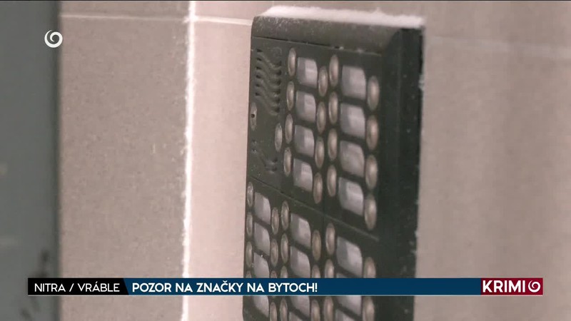 POZOR NA ZNAČKY NA BYTOCH!