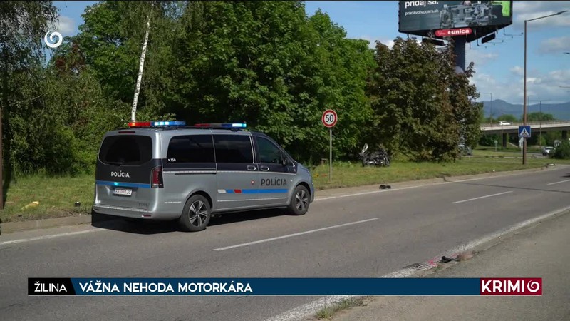 VÁŽNA NEHODA MOTORKÁRA