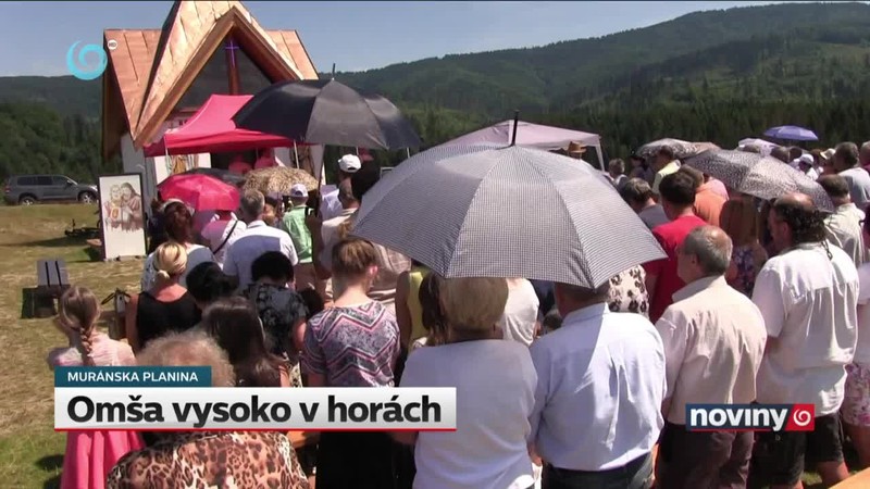 Omša vysoko v horách