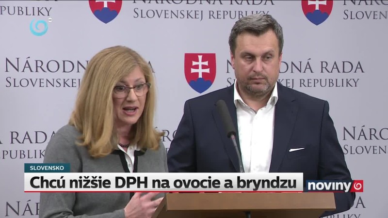 Chcú nižšie DPH na ovocie a bryndzu