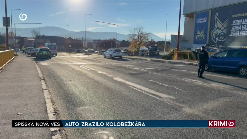 AUTO ZRAZILO KOLOBEŽKÁRA