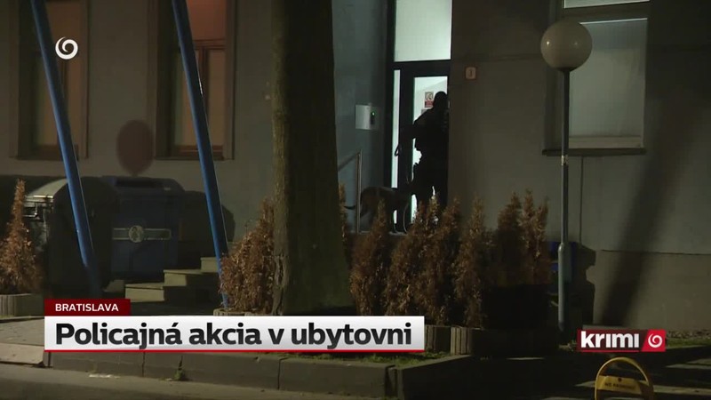 Policajná akcia v ubytovni