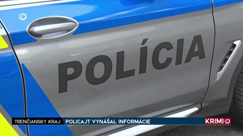 POLICAJT VYNÁŠAL INFORMÁCIE