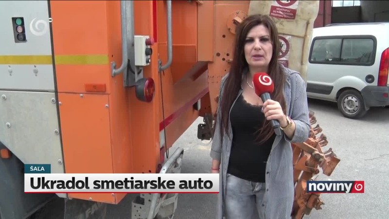 Ukradol smetiarske auto
