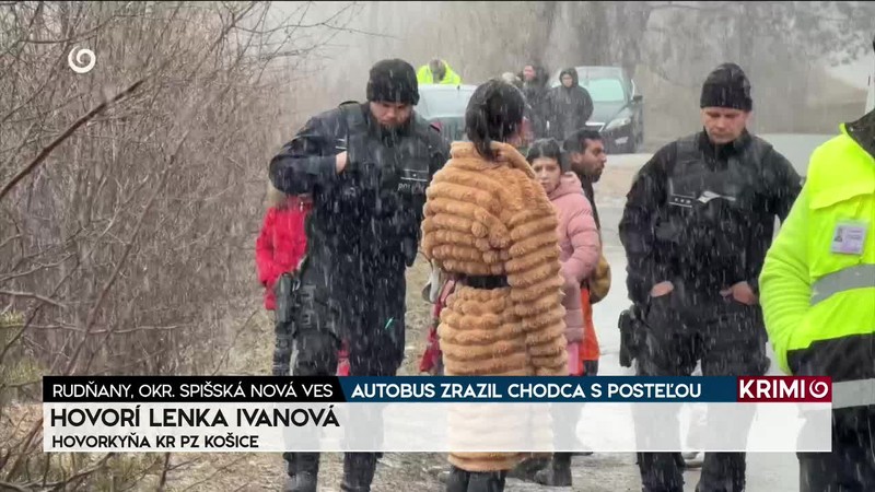 AUTOBUS ZRAZIL CHODCA S POSTEĽOU